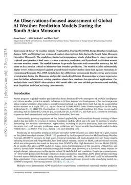 MAUSAM: An Observations-focused assessment of Global AI Weather Prediction Models During the South Asian Monsoon