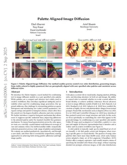 Palette Aligned Image Diffusion