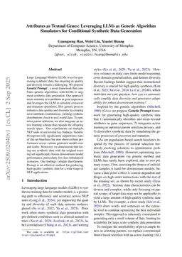 Attributes as Textual Genes: Leveraging LLMs as Genetic Algorithm Simulators for Conditional Synthetic Data Generation