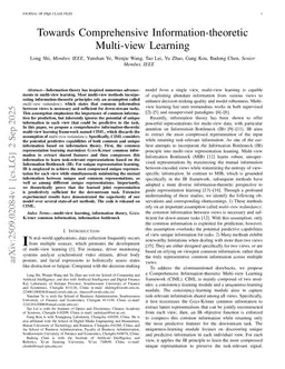 Towards Comprehensive Information-theoretic Multi-view Learning