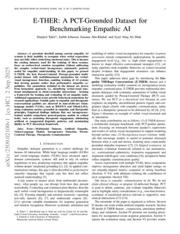 E-THER: A Multimodal Dataset for Empathic AI - Towards Emotional Mismatch Awareness