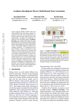Avoidance Decoding for Diverse Multi-Branch Story Generation