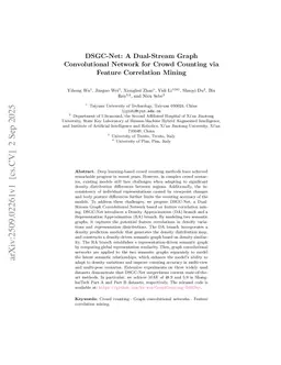 DSGC-Net: A Dual-Stream Graph Convolutional Network for Crowd Counting via Feature Correlation Mining