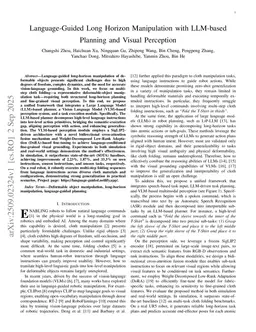 Language-Guided Long Horizon Manipulation with LLM-based Planning and Visual Perception