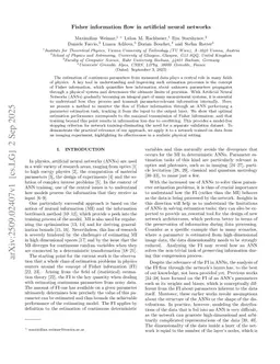 Fisher information flow in artificial neural networks