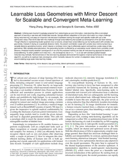 Learnable Loss Geometries with Mirror Descent for Scalable and Convergent Meta-Learning