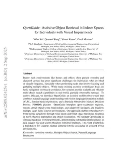 OpenGuide: Assistive Object Retrieval in Indoor Spaces for Individuals with Visual Impairments