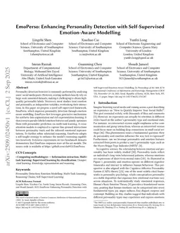EmoPerso: Enhancing Personality Detection with Self-Supervised Emotion-Aware Modelling