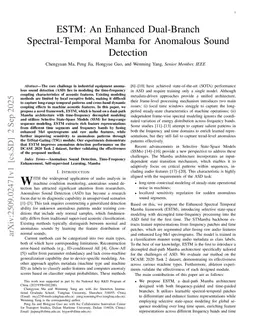ESTM: An Enhanced Dual-Branch Spectral-Temporal Mamba for Anomalous Sound Detection