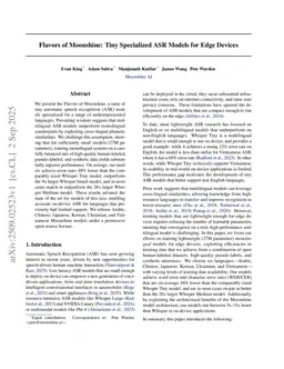 Flavors of Moonshine: Tiny Specialized ASR Models for Edge Devices