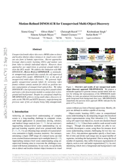 Motion-Refined DINOSAUR for Unsupervised Multi-Object Discovery