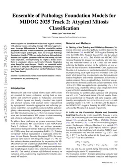 Ensemble of Pathology Foundation Models for MIDOG 2025 Track 2: Atypical Mitosis Classification