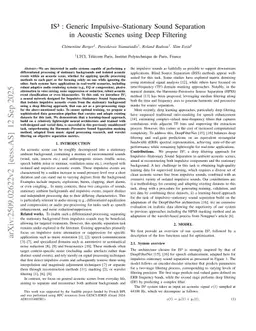 IS${}^3$ : Generic Impulsive--Stationary Sound Separation in Acoustic Scenes using Deep Filtering