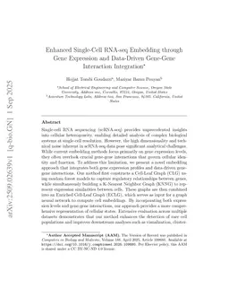 Enhanced Single-Cell RNA-seq Embedding through Gene Expression and Data-Driven Gene-Gene Interaction Integration