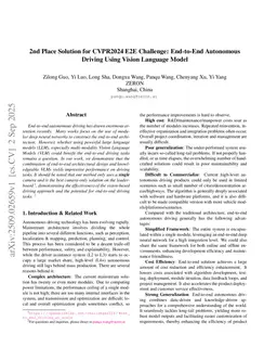 2nd Place Solution for CVPR2024 E2E Challenge: End-to-End Autonomous Driving Using Vision Language Model