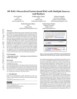 HF-RAG: Hierarchical Fusion-based RAG with Multiple Sources and Rankers