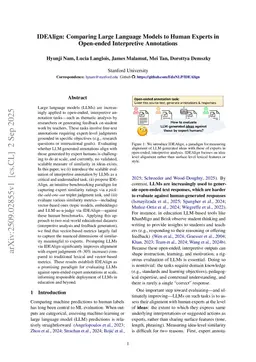 IDEAlign: Comparing Large Language Models to Human Experts in Open-ended Interpretive Annotations