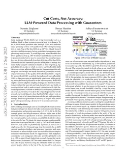 Cut Costs, Not Accuracy: LLM-Powered Data Processing with Guarantees