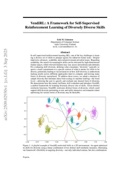 VendiRL: A Framework for Self-Supervised Reinforcement Learning of Diversely Diverse Skills