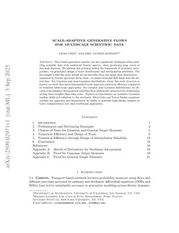 Scale-Adaptive Generative Flows for Multiscale Scientific Data