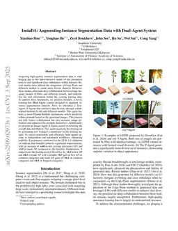 InstaDA: Augmenting Instance Segmentation Data with Dual-Agent System