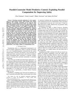 Parallel-Constraint Model Predictive Control: Exploiting Parallel Computation for Improving Safety