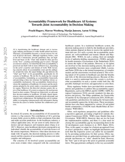 Accountability Framework for Healthcare AI Systems: Towards Joint Accountability in Decision Making