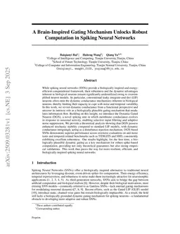 A Brain-Inspired Gating Mechanism Unlocks Robust Computation in Spiking Neural Networks