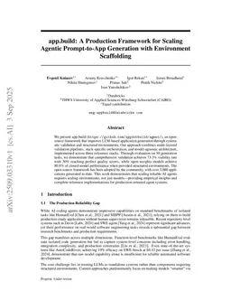 app.build: A Production Framework for Scaling Agentic Prompt-to-App Generation with Environment Scaffolding