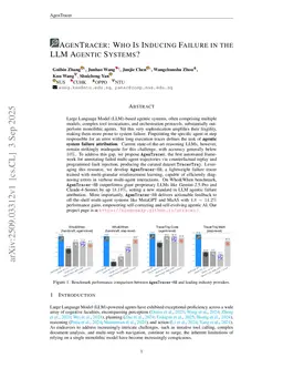 AgenTracer: Who Is Inducing Failure in the LLM Agentic Systems?