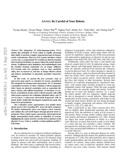 ANNIE: Be Careful of Your Robots