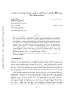 Markov Missing Graph: A Graphical Approach for Missing Data Imputation