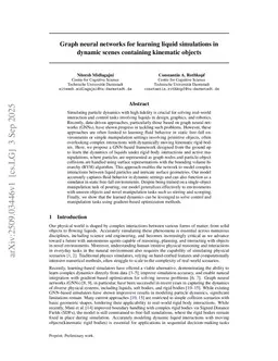 Learning Particle Dynamics Subject to Rigid Body Manipulations Using Graph Neural Networks