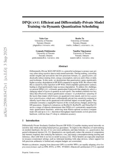 DPQuant: Efficient and Differentially-Private Model Training via Dynamic Quantization Scheduling