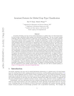 Invariant Features for Global Crop Type Classification
