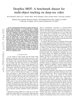 DeepSea MOT: A benchmark dataset for multi-object tracking on deep-sea video