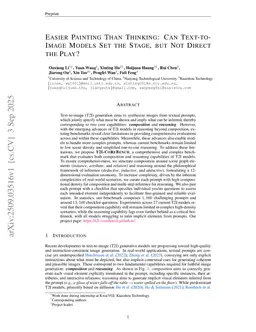 Easier Painting Than Thinking: Can Text-to-Image Models Set the Stage, but Not Direct the Play?