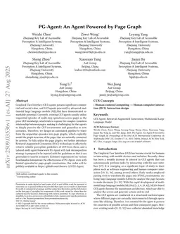 PG-Agent: An Agent Powered by Page Graph