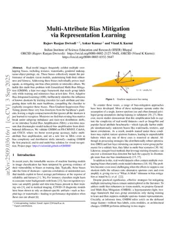 Multi Attribute Bias Mitigation via Representation Learning