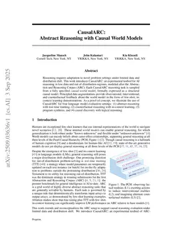 CausalARC: Abstract Reasoning with Causal World Models