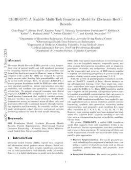 CEHR-XGPT: A Scalable Multi-Task Foundation Model for Electronic Health Records