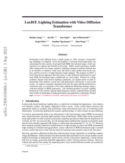 LuxDiT: Lighting Estimation with Video Diffusion Transformer