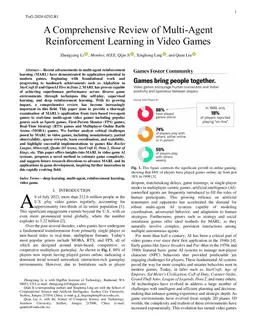 A Comprehensive Review of Multi-Agent Reinforcement Learning in Video Games