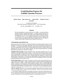 Graph Random Features for Scalable Gaussian Processes