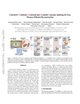 ContraGS: Codebook-Condensed and Trainable Gaussian Splatting for Fast, Memory-Efficient Reconstruction
