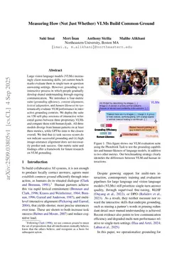 Measuring How (Not Just Whether) VLMs Build Common Ground