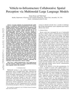 Vehicle-to-Infrastructure Collaborative Spatial Perception via Multimodal Large Language Models