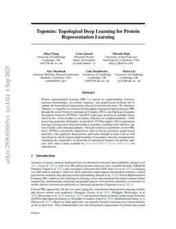 Topotein: Topological Deep Learning for Protein Representation Learning