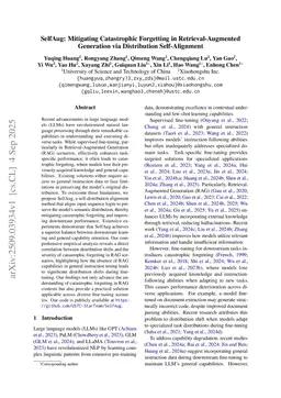 SelfAug: Mitigating Catastrophic Forgetting in Retrieval-Augmented Generation via Distribution Self-Alignment