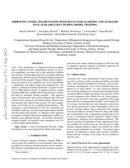 Improving Vessel Segmentation with Multi-Task Learning and Auxiliary Data Available Only During Model Training
